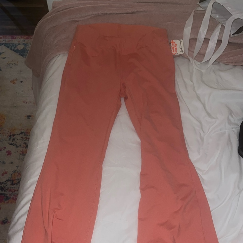 Free people let’s bounce pants crush blush color size Small brand new with tags